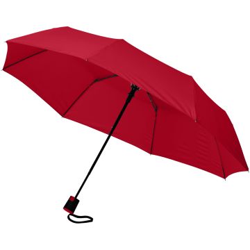 Wali 21 foldable auto open umbrella Red - 1 Bounce Creative Designs