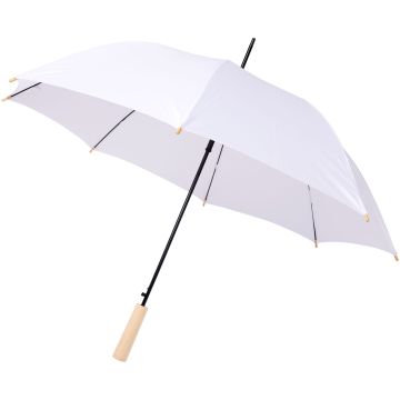 Alina 23 auto open recycled PET umbrella White - 1 Bounce Creative Designs
