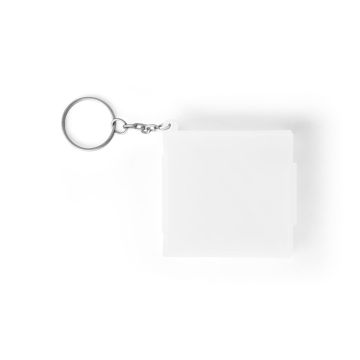 11147. Keyring Box with keyring White