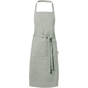 Pheebs 200 gm recycled cotton apron Heather green - 1 Bounce Creative Designs