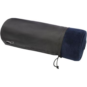 Lily RPET coral fleece blanket Dark blue - 1 Bounce Creative Designs