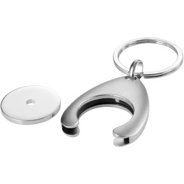 Trolley coin holder keychain Silver - 1 Bounce Creative Designs