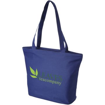 Panama zippered tote bag Royal blue - 1 Bounce Creative Designs
