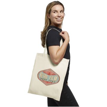 Carolina 100 gm cotton tote bag Bright green - 1 Bounce Creative Designs