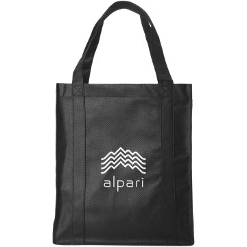 Liberty bottom board nonwoven tote bag Solid black - 1 Bounce Creative Designs