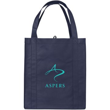 Liberty bottom board nonwoven tote bag Navy - 1 Bounce Creative Designs