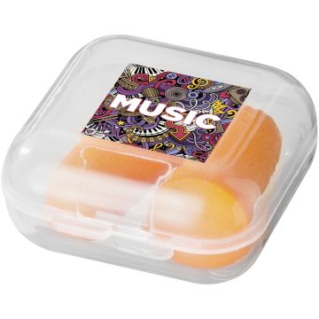 Serenity earplugs with travel case Orange - 1 Bounce Creative Designs