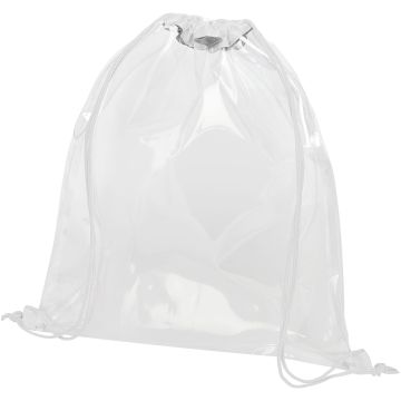 Lancaster transparent drawstring backpack 5L White  transparent clear - 1 Bounce Creative Designs