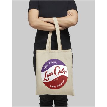 Madras 140 gm cotton tote bag White - 1 Bounce Creative Designs