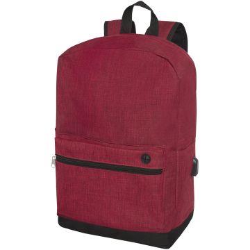 Hoss 156 business laptop backpack 16L Heather dark red - 1 Bounce Creative Designs