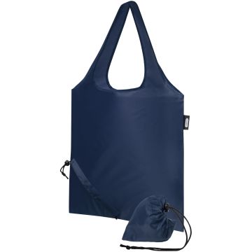 Sabia RPET foldable tote bag Navy - 1 Bounce Creative Designs