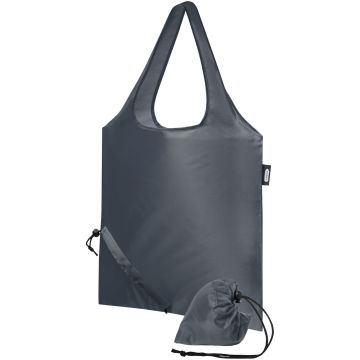 Sabia RPET foldable tote bag Charcoal - 1 Bounce Creative Designs