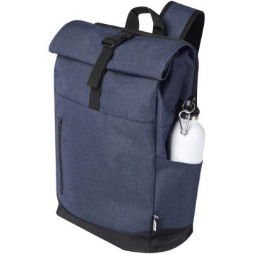 Hoss 15.6" GRS recycled roll-up laptop backpack 12L