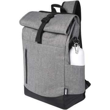 Hoss Roll Up Laptop Backpack 12L Black - 1 Bounce Creative Designs