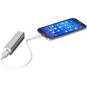 Volt 2200 mAh power bank Silver - 1 Bounce Creative Designs