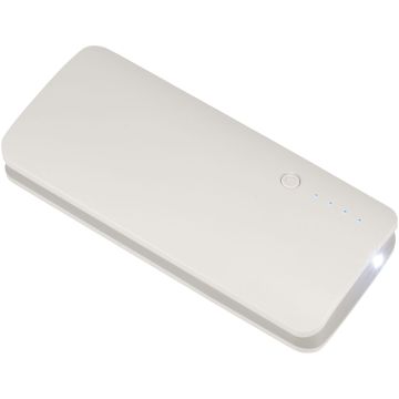 Spare Power Bank With Torch 10000 mAh White - 1 Bounce Creative Designs