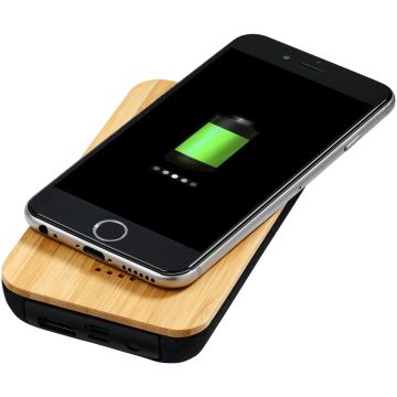 Future Eco Wireless Power Bank Made From Bamboo and Fabric 6000mAh