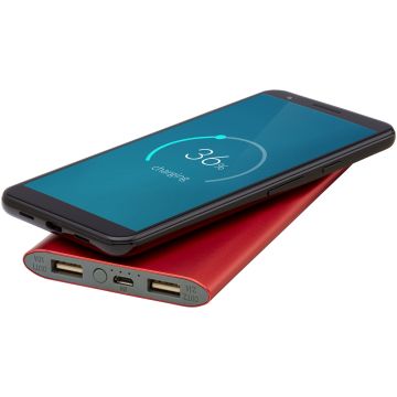 Juice 8000mAh wireless powerbank Red - 1 Bounce Creative Designs