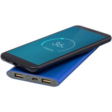 Juice 8000mAh wireless powerbank Royal blue - 1 Bounce Creative Designs