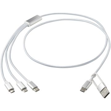 Versatile 5-1 recycled aluminium charging cable