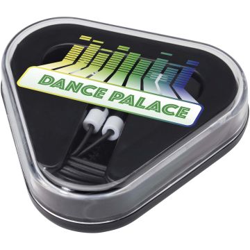 Rebel earbuds with recycled plastic storage box