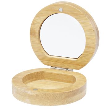Afrodit Eco Bamboo Compact Mirror Natural - 1 Bounce Creative Designs