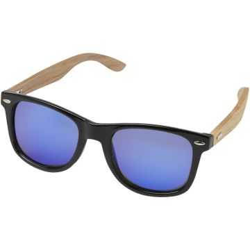 Hiru rPETwood mirrored polarized sunglasses in gift box Wood - 1 Bounce Creative Designs