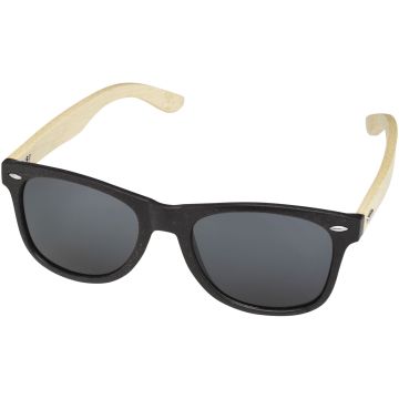 Sun Ray bamboo sunglasses Solid black - 1 Bounce Creative Designs