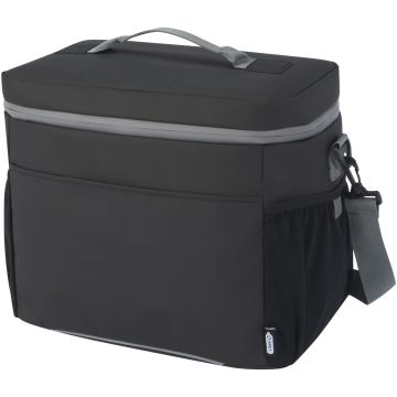 Aqua 20-Can GRS Recycled Water Resistant Cooler Bag 22L Black