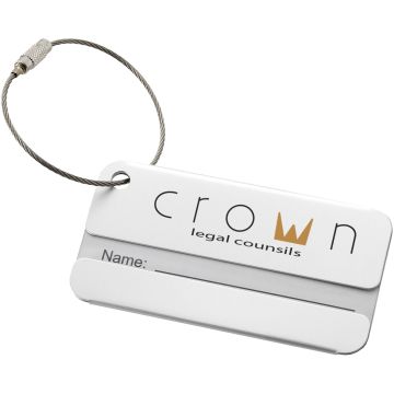 Discovery luggage tag Silver - 1 Bounce Creative Designs