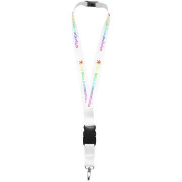 Yogi lanyard detachable buckle breakaway closure White - 1 Bounce Creative Designs