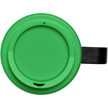 BriteAmericano grande 350 ml insulated mug Solid black  green - 1 Bounce Creative Designs