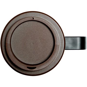 BriteAmericano grande 350 ml insulated mug Solid black  brown - 1 Bounce Creative Designs