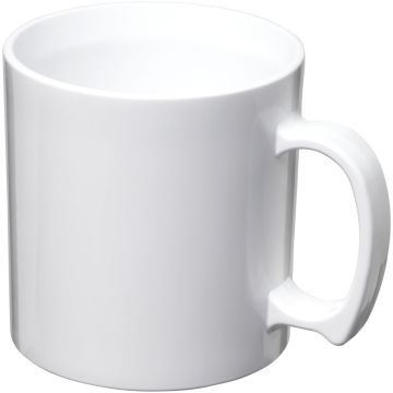 Standard 300 ml plastic mug White - 1 Bounce Creative Designs