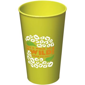 Arena 375 ml plastic tumbler Lime - 1 Bounce Creative Designs