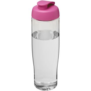 H2O Active Tempo 700 ml flip lid sport bottle Transparent  pink - 1 Bounce Creative Designs