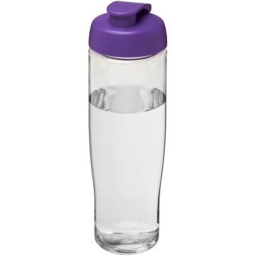 H2O Active Tempo 700 ml flip lid sport bottle Transparent  purple - 1 Bounce Creative Designs