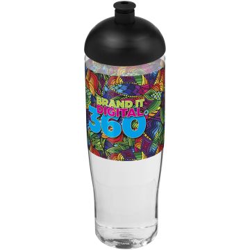 H2O Active Tempo 700 ml dome lid sport bottle Transparent  solid black - 1 Bounce Creative Designs