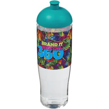 H2O Active Tempo 700 ml dome lid sport bottle Transparent  aqua blue - 1 Bounce Creative Designs