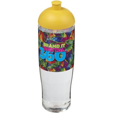 H2O Active Tempo 700 ml dome lid sport bottle Transparent  yellow - 1 Bounce Creative Designs