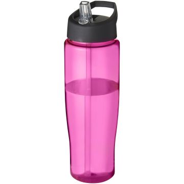 H2O Active Tempo 700 ml spout lid sport bottle Pink  solid black - 1 Bounce Creative Designs