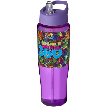 H2O Active Tempo 700 ml spout lid sport bottle Purple - 1 Bounce Creative Designs