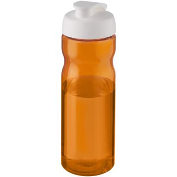 H2O Active Base 650 ml flip lid sport bottle Orange  white - 1 Bounce Creative Designs