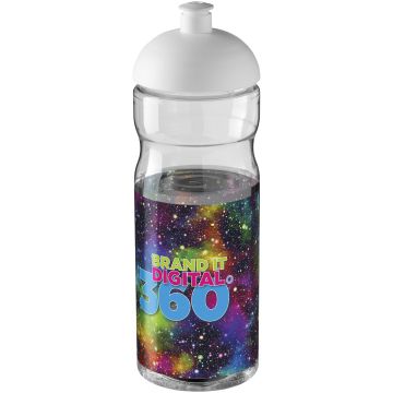 H2O Active Base 650 ml dome lid sport bottle Transparent  white - 1 Bounce Creative Designs