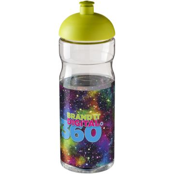H2O Active Base 650 ml dome lid sport bottle Transparent  lime - 1 Bounce Creative Designs