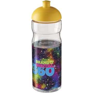H2O Active Base 650 ml dome lid sport bottle Transparent  yellow - 1 Bounce Creative Designs