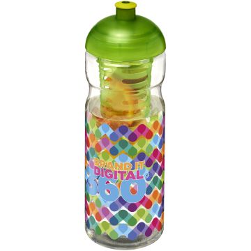 H2O Active Base 650 ml dome lid sport bottle  infuser Transparent  lime - 1 Bounce Creative Designs
