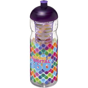 Eco H2O Active Base Sport Infuser Bottle Dome Lid 650 ml  - 1 Bounce Creative Designs