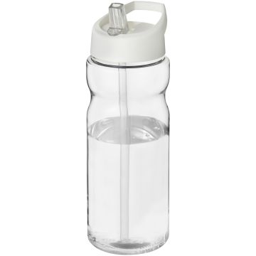 H2O Active Base 650 ml spout lid sport bottle Transparent  white - 1 Bounce Creative Designs