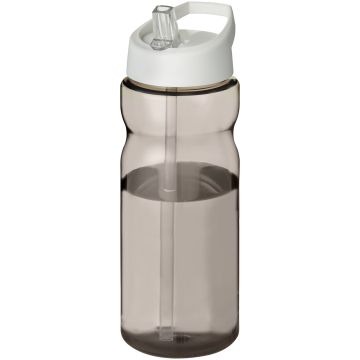 H2O Active Base 650 ml spout lid sport bottle Charcoal  white - 1 Bounce Creative Designs